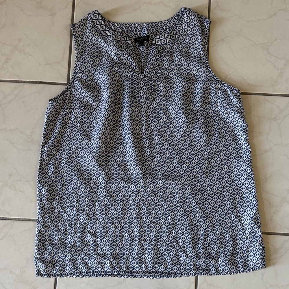 Talbots Linen Top